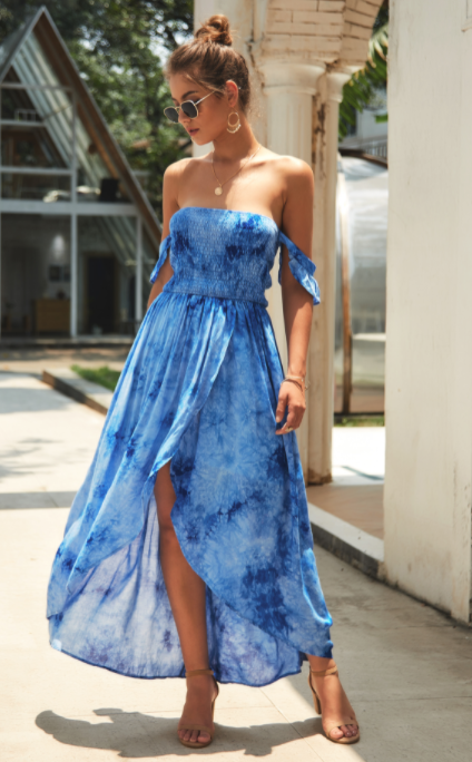 maxi dress with high slits